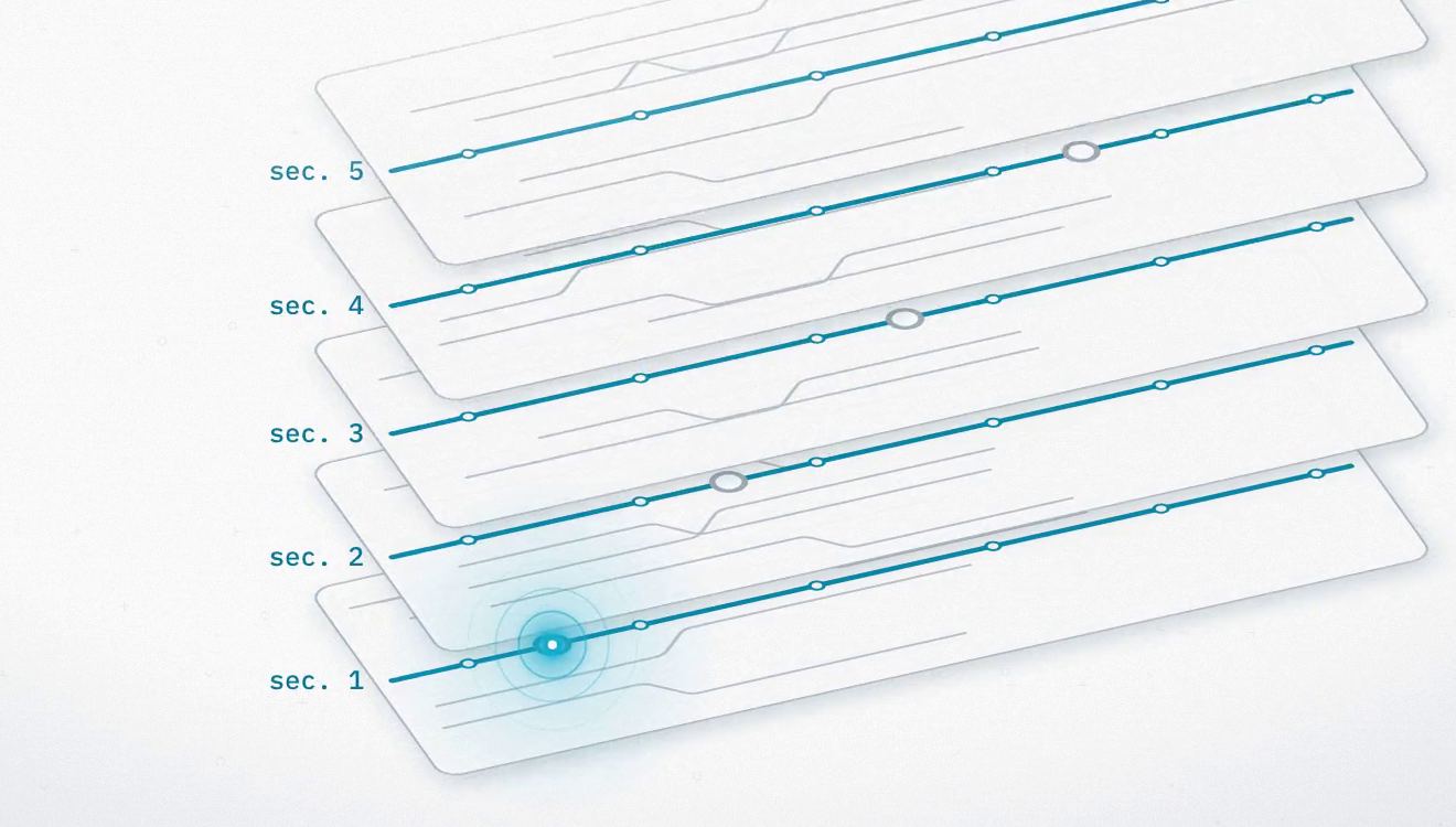 Cinq cartes empilées, de la secondaire 1 à la secondaire 5 : une station à la fois.